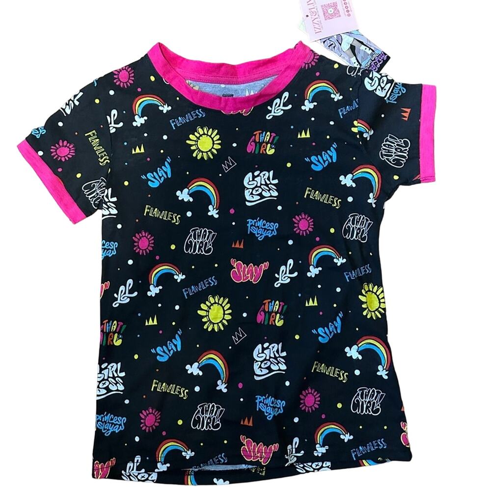 Nickelodeon That Girl Lay Lay Izzy & Liv Graphic Tee Girls Large 10/12 New